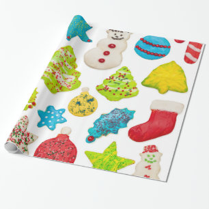 Papel De Presente Cookies de Natal