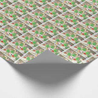 Papel De Presente Cookies de Natal de pop Art