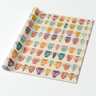Papel De Presente Copas de café