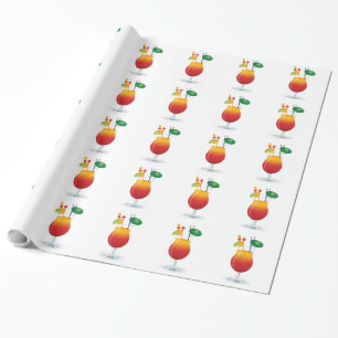 PAPEL DE PRESENTE COPO DE COQUETEL
