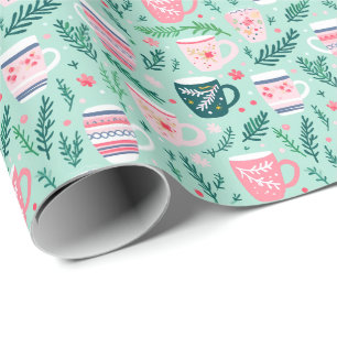 Papel De Presente Copo Festivo de Natal