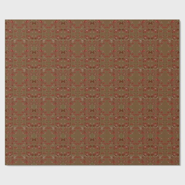 Papel De Presente Copo flores de coração (Aberto)