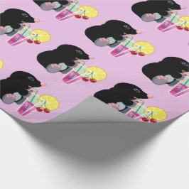 Papel De Presente coquetel de bebendo de toupeira