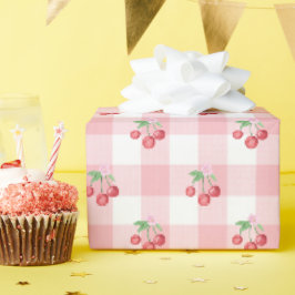 Papel De Presente Coquette Cherry