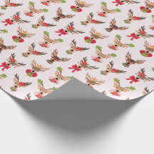 Coquette Christmas com Reindeer de pré-disquete