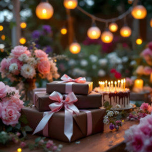 Papel De Presente Cor castanha escura elegante 412a1e