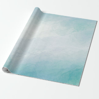 Papel De Presente Cor da água azul