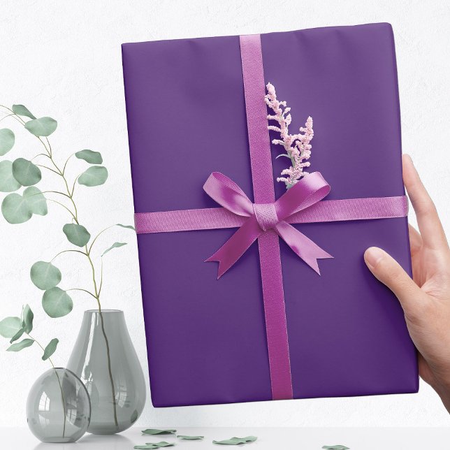 Papel De Presente Cor da Tendência Roxo (Criador carregado)