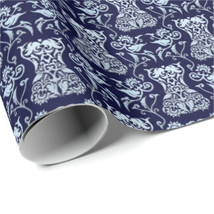 Papel De Presente Cor damasco do Corset Floral