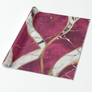 Papel De Presente Cor-de-rosa moderno elegante, Dourado, luxo mágico