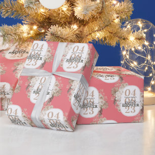 Papel De Presente Cor-de-rosa personalizada com Chá de panela de qua