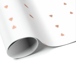 Papel De Presente Cor-de-rosa rosa Dourada Blush White - Gotas Delic