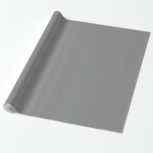 Papel De Presente Cor do bloco da Cinza Silver (Desenrolado)