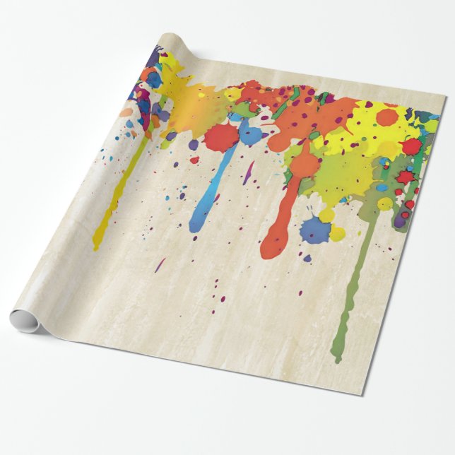 Papel De Presente COR FUNNY SPLASH II + seu backgr. & ideias (Desenrolado)