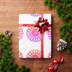 PAPEL DE PRESENTE COR MODERNA DE TINTA ROSA