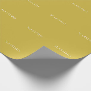 Papel De Presente Cor Nome Tendência Moderno Minimalista Cor Dourada