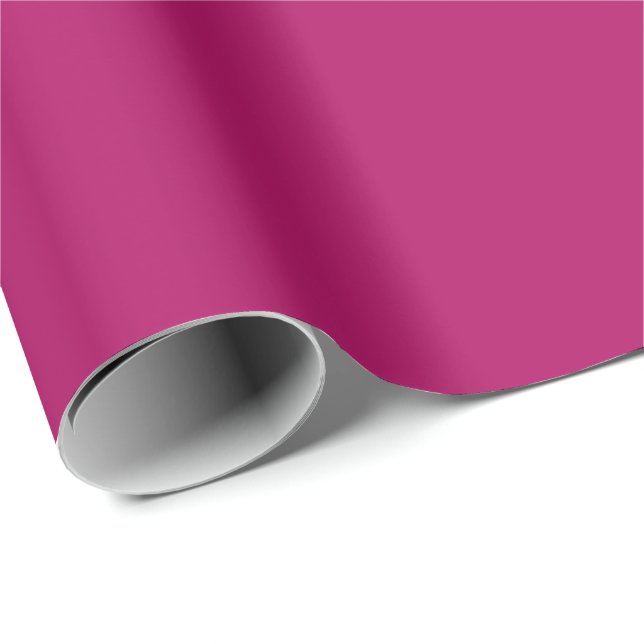 Papel De Presente Cor Plum Profunda Cor Sólida Elegante  (Ponta do rolo)