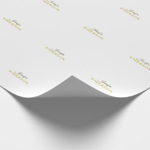 Papel De Presente Cor profissional minimalista moderno simples doura