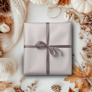 Papel De Presente Cor Sólida Bege Marrom   Clássico   Elegante