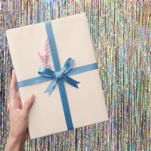 Papel De Presente Cor Sólida Branca Antiga