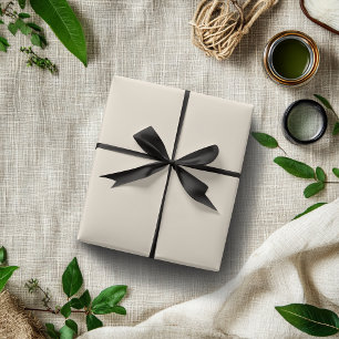 Papel De Presente Cor Sólida Branca do Pergaminho   Clássico   Elega