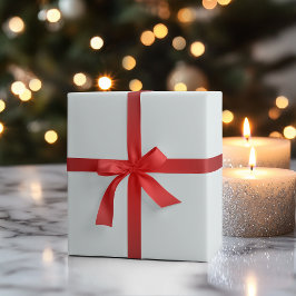 Papel De Presente Cor Sólida Branco Fosco | Clássico | Elegante