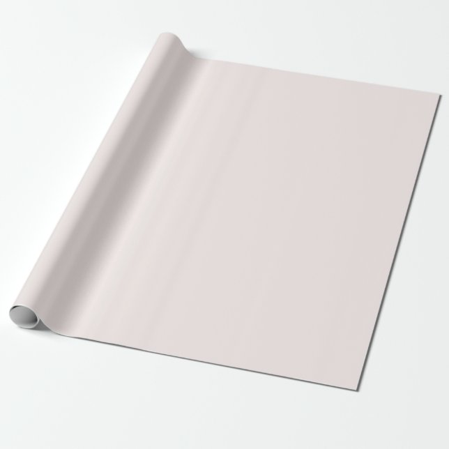 Papel De Presente Cor Sólida Champanhe Rosada Pastel (Desenrolado)