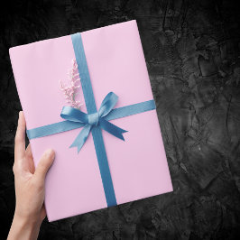 Papel De Presente Cor Sólida Clássica do Rosa