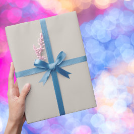 Papel De Presente Cor Sólida da Cinza Acordada