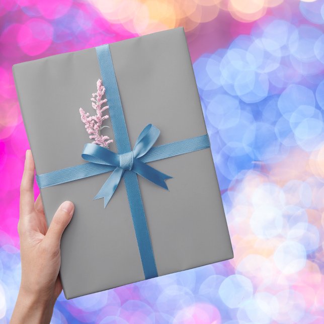 Papel De Presente Cor Sólida da Cinza Espanhola (Criador carregado)