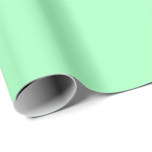 Papel De Presente Cor Sólida da Mint do Fosco de Pastel Clássico