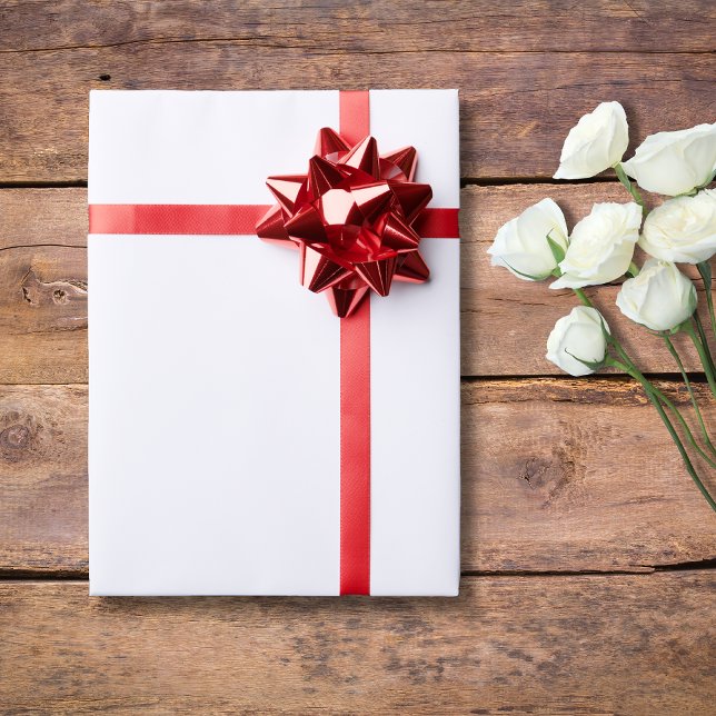 Papel De Presente Cor Sólida da Pérola | Clássico | Elegante (Criador carregado)