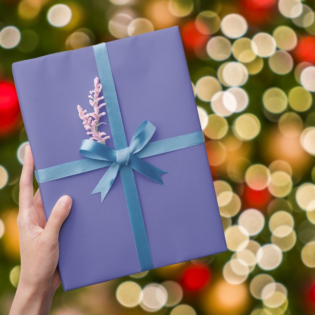 Papel De Presente Cor Sólida do Periwinkle (Criador carregado)