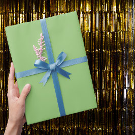 Papel De Presente Cor sólida do pistachio