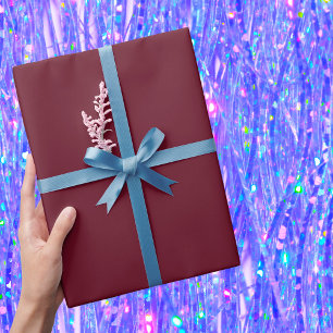 Papel De Presente Cor Sólida do Romã