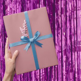 Papel De Presente Cor Sólida do Rosa Dusty