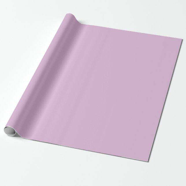 Papel De Presente Cor Sólida Lilac Francesa Suave (Desenrolado)