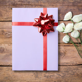 Papel De Presente Cor Sólida Lilás Pastel | Clássico | Elegante