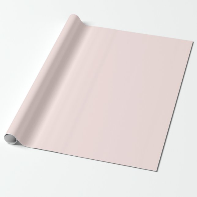 Papel De Presente Cor Sólida Pêssego Pastel Macio (Desenrolado)