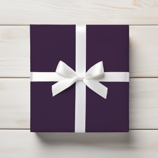Papel De Presente Cor Sólida Rica Profunda de Plum Roxo