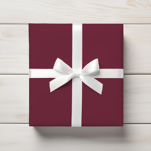 Papel De Presente Cor Sólida Rich Dark Maroon Burgundy
