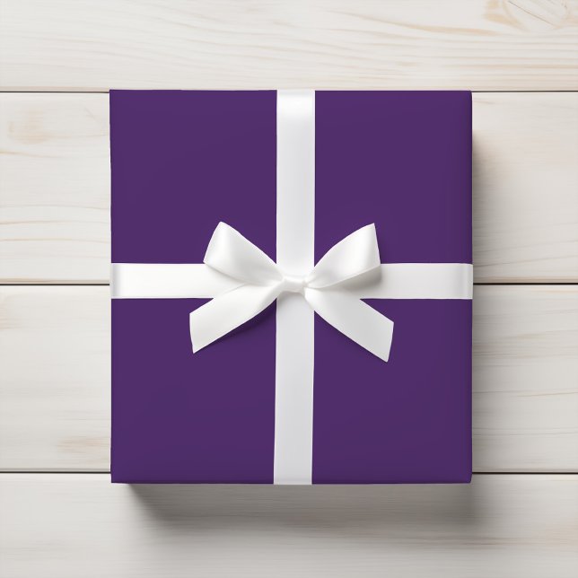 Papel De Presente Cor Sólida Rich Plum Purple Dark (Criador carregado)