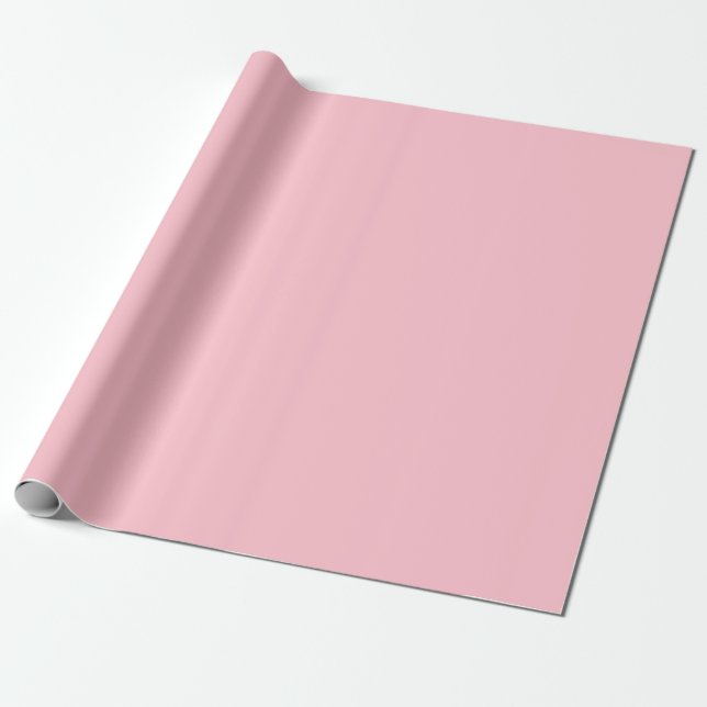 Papel De Presente Cor Sólida Rosa Bublegum (Desenrolado)