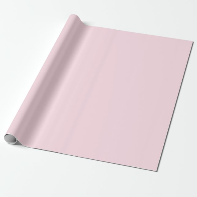 Papel De Presente Cor Sólida Rosa Porco (Desenrolado)