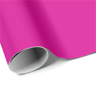 Papel De Presente Cor Sólida Rosa Quente