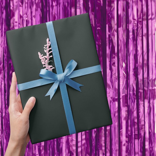 Papel De Presente Cor Sólida Verde da Selva Escura (Criador carregado)