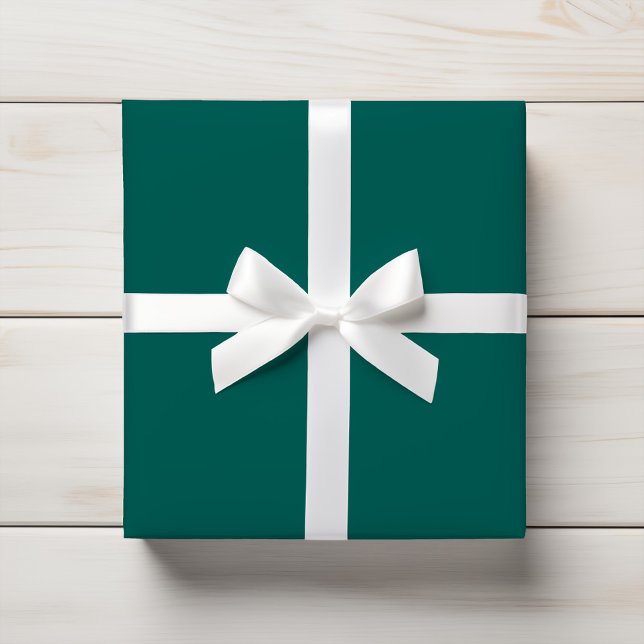 Papel De Presente Cor Sólida Verde Escuro Rico (Criador carregado)