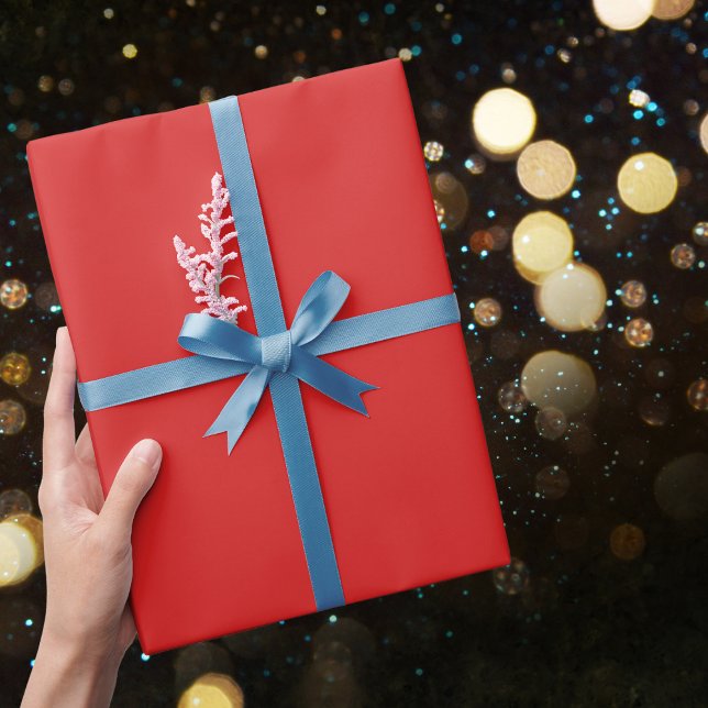 Papel De Presente Cor Sólida Vermelha Máxima (Criador carregado)