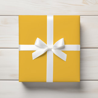 Papel De Presente Cor Sólido Amarelo Amarelo Marigold Quente