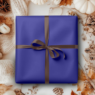 Papel De Presente Cor Sólido Azul do marinho Clássico Elegante